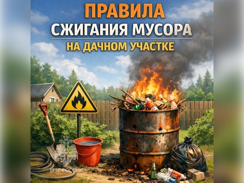Правила сжигания мусора на дачном участке.