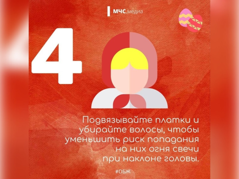 ОНДиПР Кировского района напоминает - правила пожарной безопасности в период празднования Пасхи.